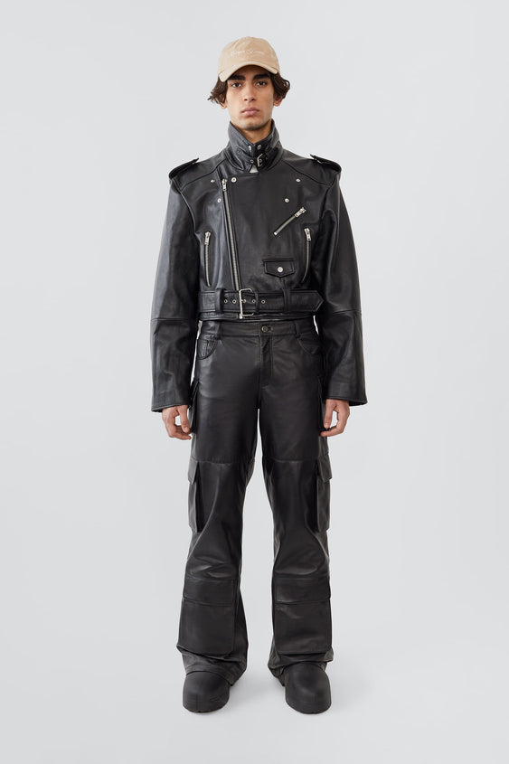 Oversized Biker Leather Jacket | Shop now - Deadwood – Deadwood Studios