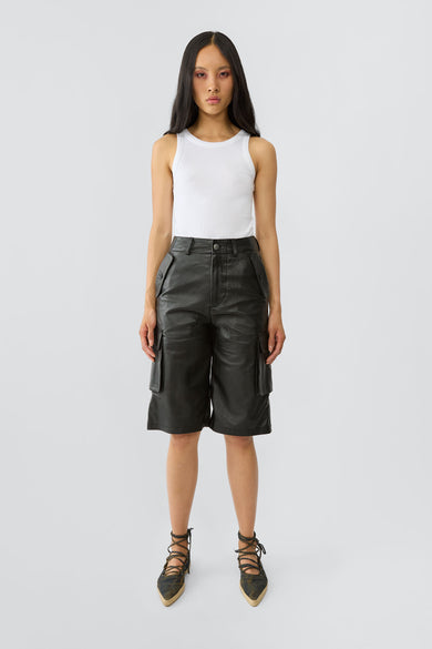 Carter Leather Shorts